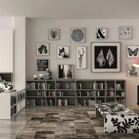 Libreria componibile Alfabeto 02 di De Rosso