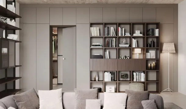 Libreria componibile in melaminico di Nardi Interni