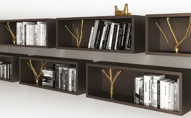Libreria sospesa Tri di Minotti Italia