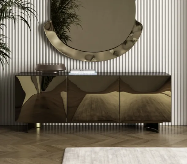 Madia Eden in specchio bronzo di Bontempi