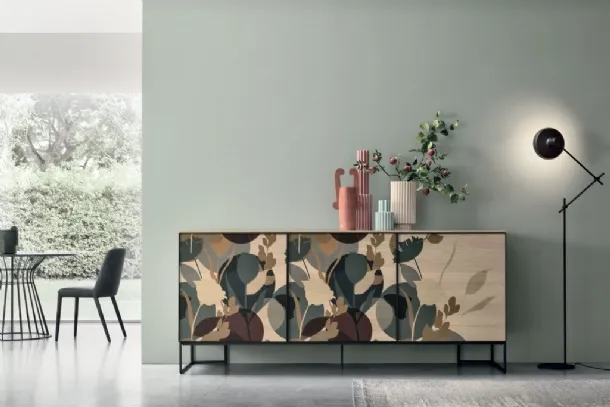 Madia Vinci A01 in materico rovere sabbia di Tomasella