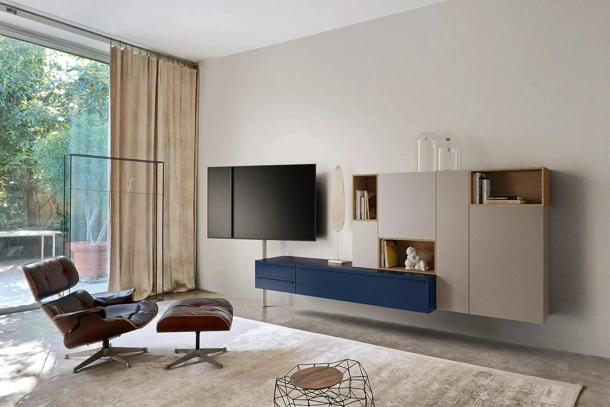 Mobile Porta Tv Tv Video in laccato di Sangiacomo