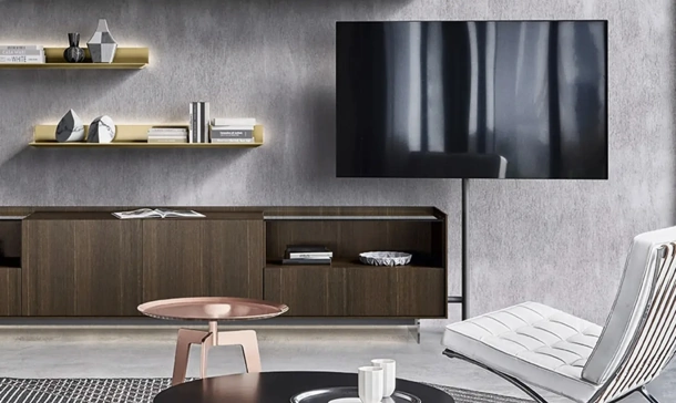 Mobile Porta Tv in Rovere Tv Video di Sangiacomo