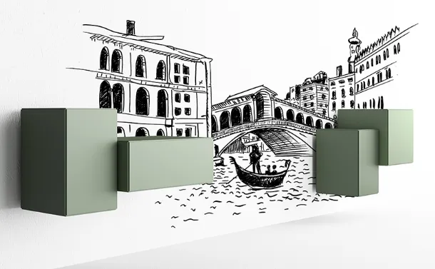 Mobile sospeso Little Italy Mini di Minotti Italia