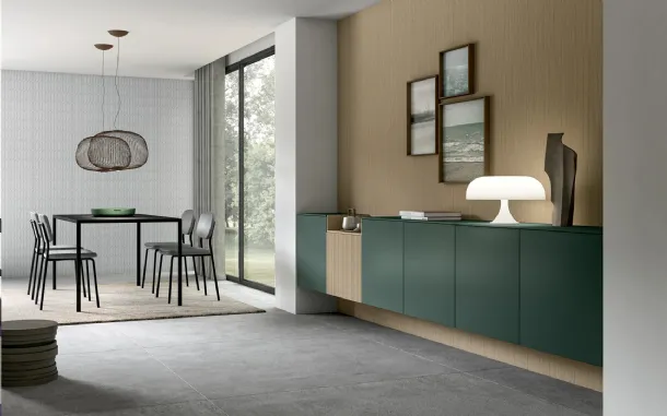 Mobile sospeso Living Glass di Arredo3
