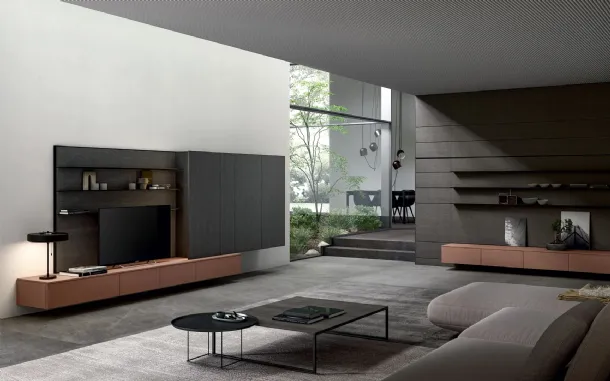 Parete Attrezzata Living Asia 01 di Arredo3