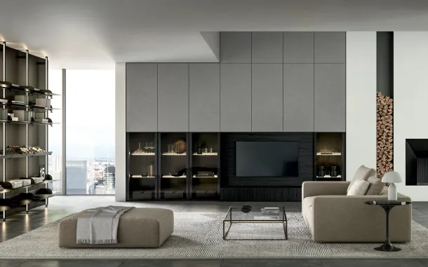 Parete Attrezzata Living Kali 01 di Arredo3
