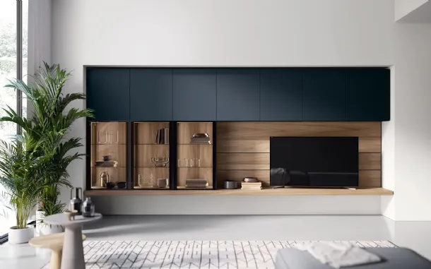 Parete Attrezzata Living Time 03 di Arredo3