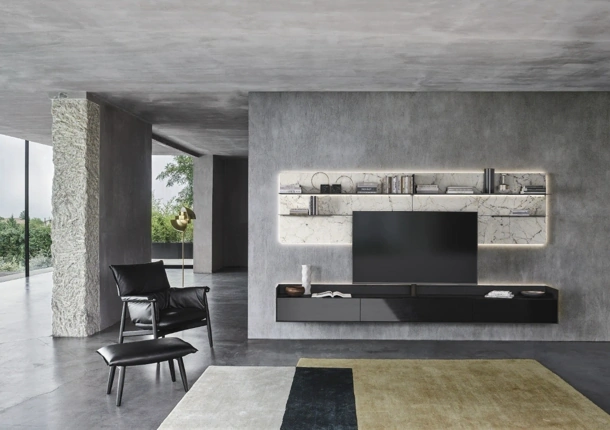 Parete Attrezzata Cabaret One 01 di Sangiacomo