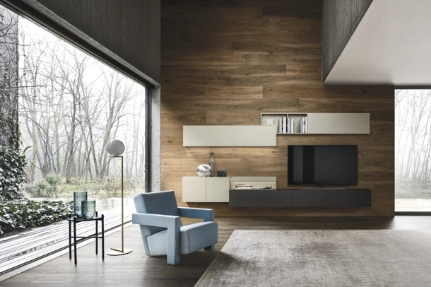 Parete Attrezzata Lampo 019 di Sangiacomo