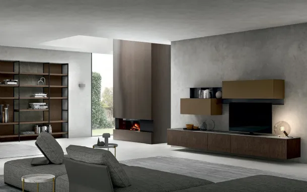 Parete Attrezzata Living Asia 02 di Arredo3