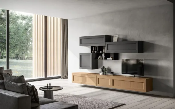 Parete Attrezzata classica Living Frida 02 di Arredo3