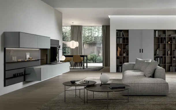 Parete Attrezzata Living Time 01 di Arredo3