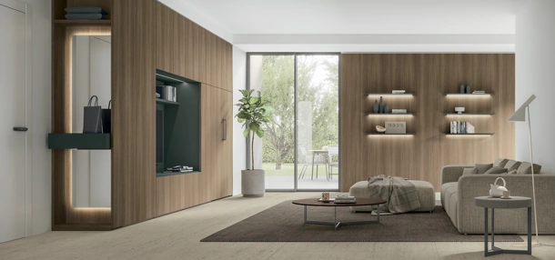 Parete Attrezzata Logica Plus UNIT 02 di Tomasella