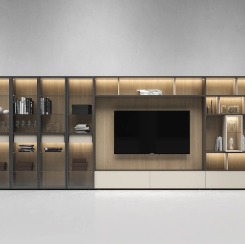 Parete Attrezzata Pari & Dispari B di Presotto