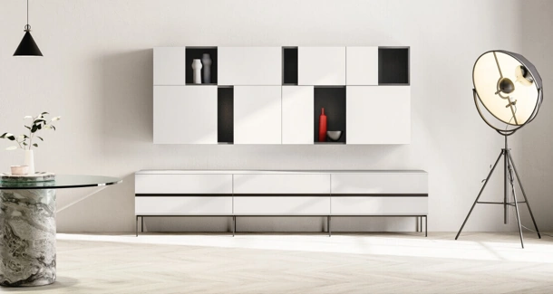 Parete Attrezzata SpaceMakers day Grip di Zalf