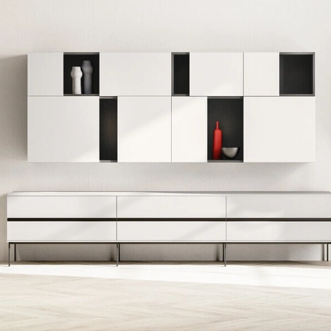 Parete Attrezzata SpaceMakers day Grip di Zalf