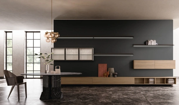 Parete Attrezzata SpaceMakers day SM2225 di Zalf