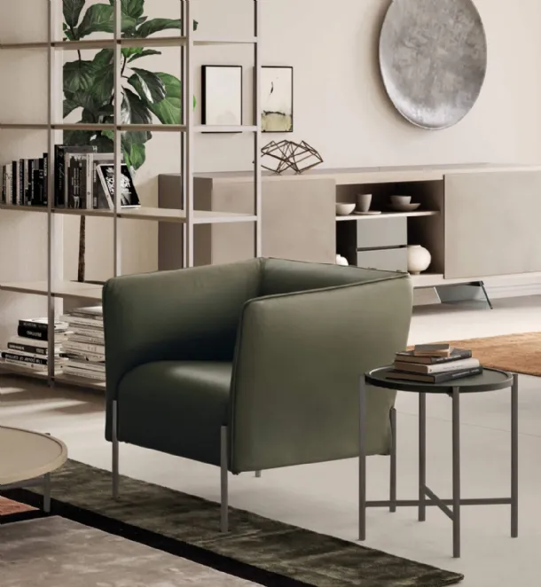 Poltroncina in pelle Dolly di Presotto