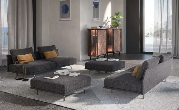 Divano lineare Hayden di Cattelan Italia