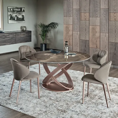 Tavolo Fusion Rotondo di Bontempi