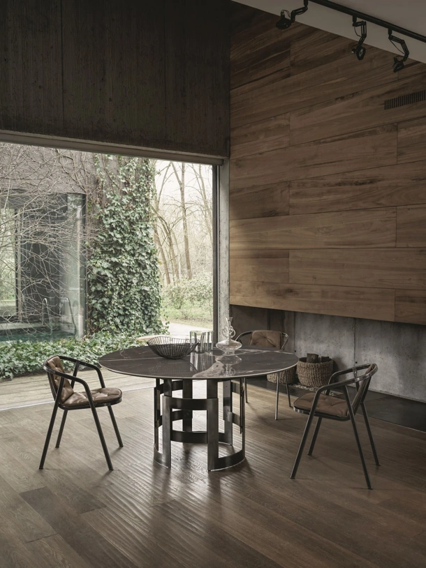 Tavolo Imperial Rotondo in SuperMarmo di Bontempi