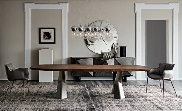 Tavolo con piano in legno Mad Max Wood di Cattelan Italia
