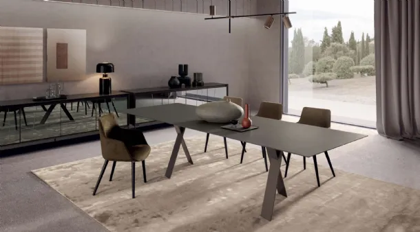 Tavolo allungabile Tailor in ecoresina di Presotto