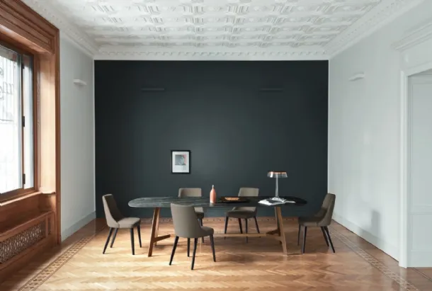 Tavolo Vertigo Noir Desir di Sangiacomo