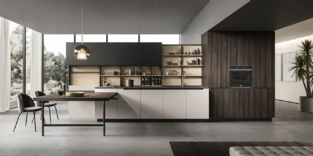 Cucina Design con penisola Lab13 Kitchen 03 di Aran