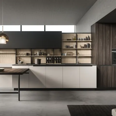 Cucina Design con penisola Lab13 Kitchen 03 di Aran