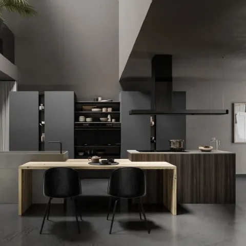 Cucina Design con isola Lab13 Kitchen 04 di Aran
