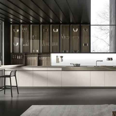 Cucina Design ad angolo Lab13 Kitchen 05 di Aran