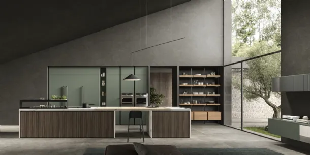 Cucina Design con isola Lab13 Kitchen 07 di Aran