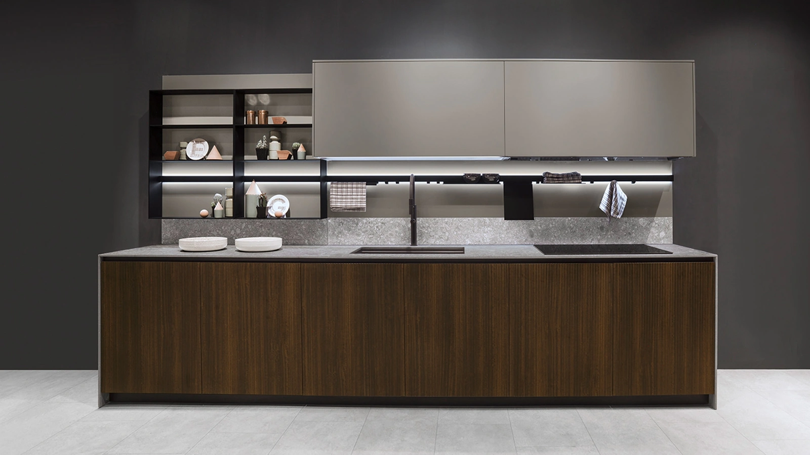 Cucina Design Linea Edge lineare di Composit