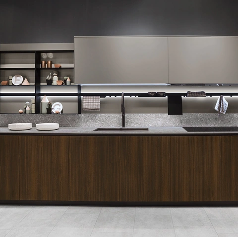 Cucina Design Linea Edge lineare di Composit