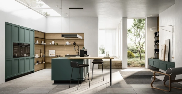 Cucina Moderna con isola Alma 02 di Arredo3