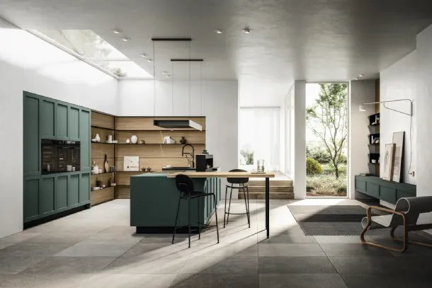 Cucina Moderna con isola Alma 04 di Arredo3