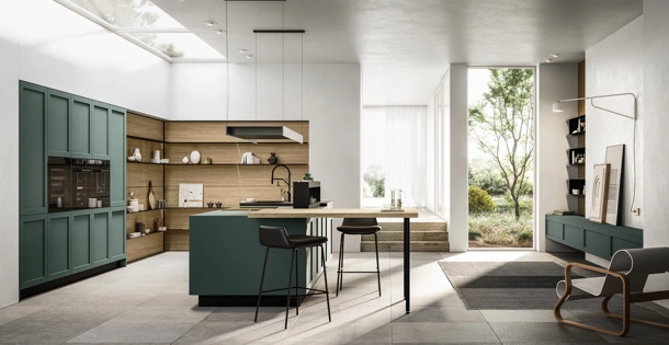 Cucina Moderna con isola Alma 03 di Arredo3