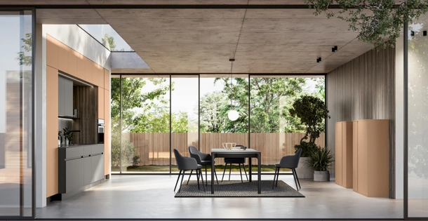 Cucina Moderna lineare Cloe 04 di Arredo3