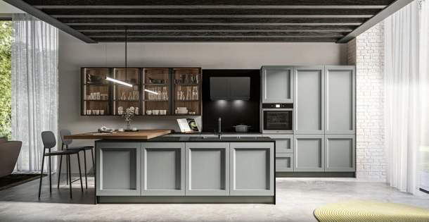 Cucina Moderna con penisola Frida 02 di Arredo3