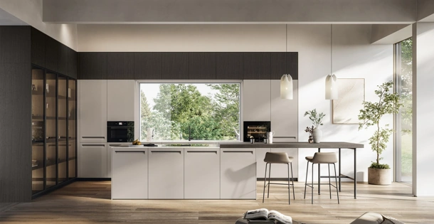 Cucina Moderna con isola Tekna 01 di Arredo3