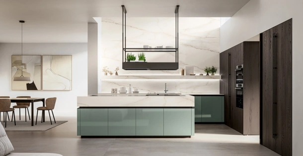 Cucina Moderna con isola Time 02 di Arredo3