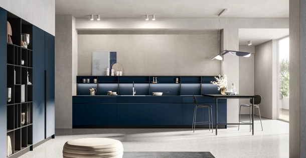 Cucina Moderna lineare Tratto_10 04 in HPL di Arredo3