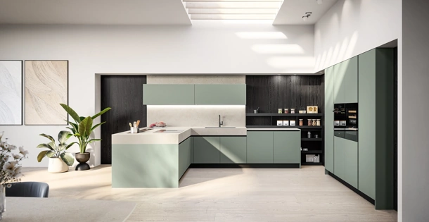 Cucina Moderna con penisola Cloe 01 di Arredo3