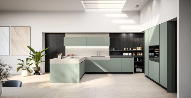 Cucina Moderna con penisola Cloe 05 di Arredo3