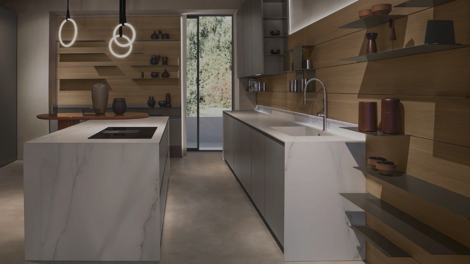 Cucina Moderna con isola Code di Composit
