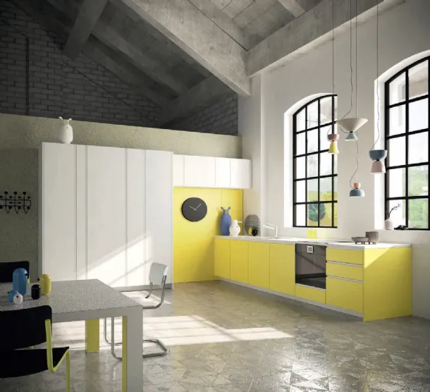 Cucina Moderna lineare For Me Kitchen Four A di De Rosso