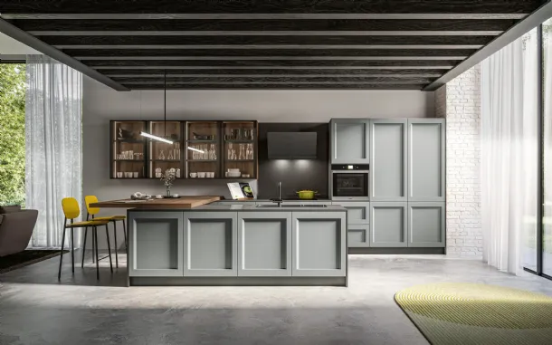 Cucina Moderna con penisola Frida 01 di Arredo3