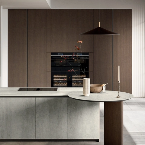 Cucina Moderna con penisola Glass 2|0 06 di Arredo3